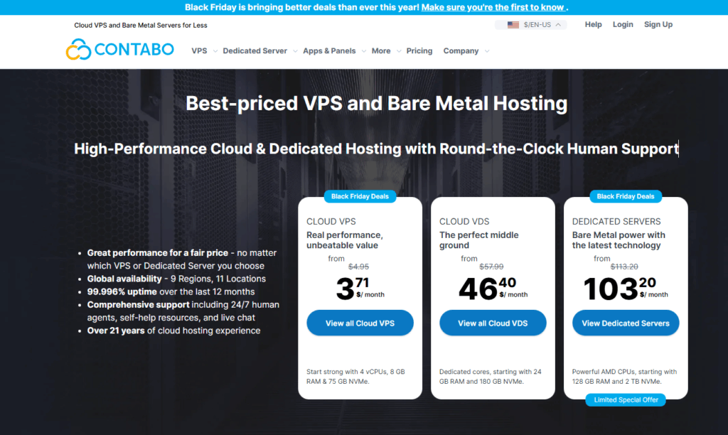 国外最强性价比 VPS,必须是 Contabo