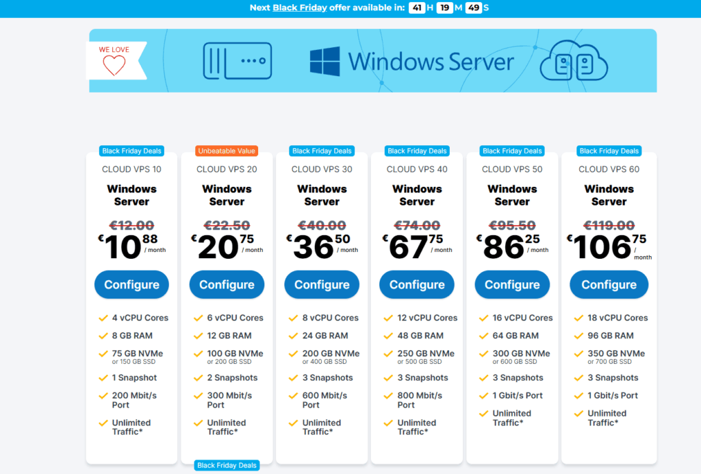 国外最强性价比Windows VPS